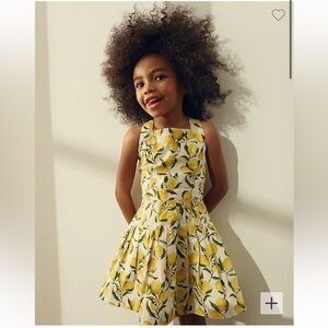 J.Crew Girls' apron dress in lemonade print